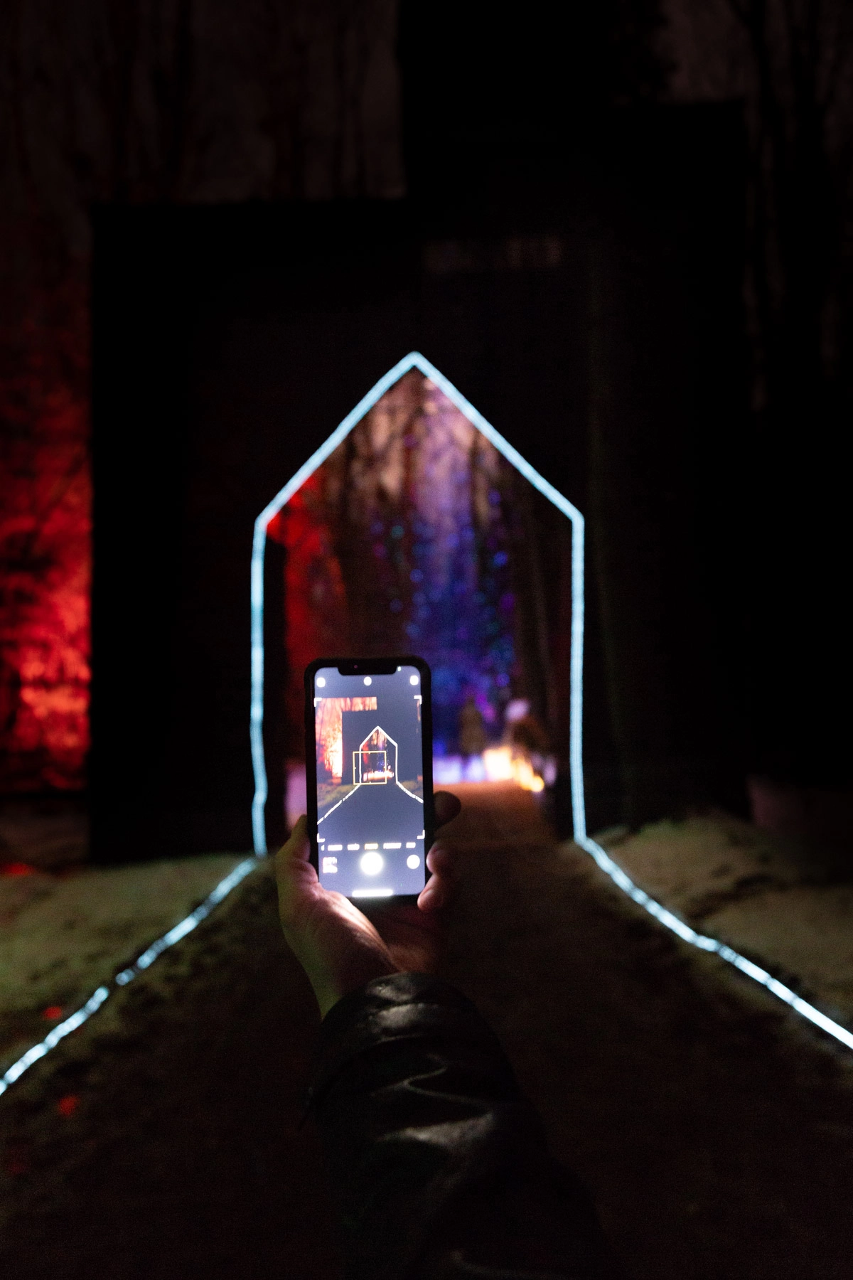 Broye Luminis, photographie de la maison illuminée.