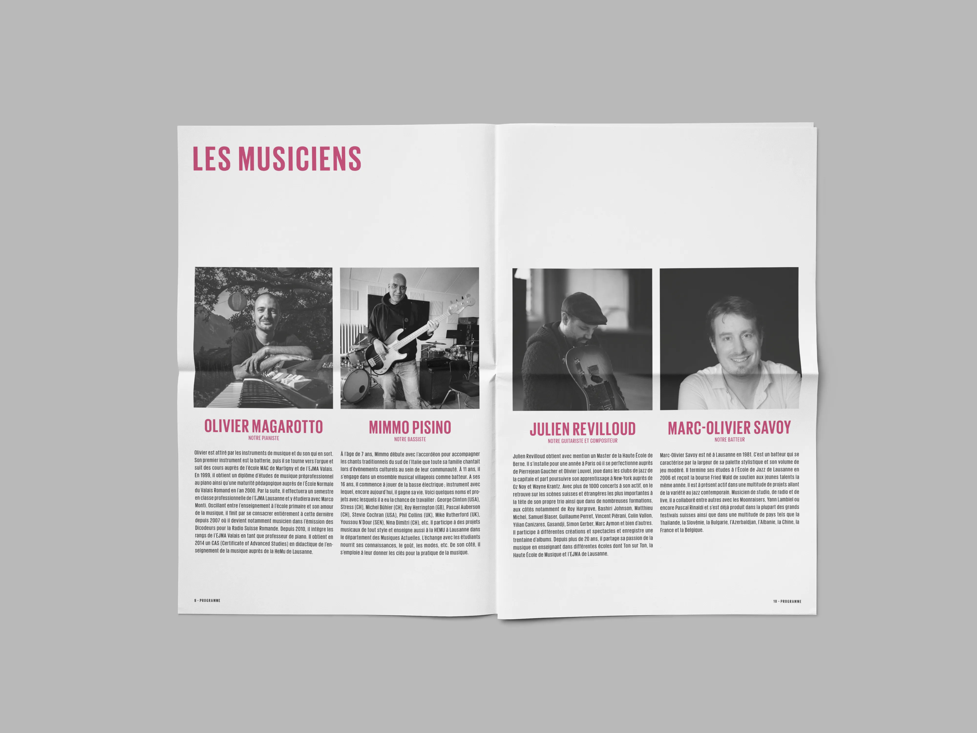 Lakevoices, pages interieures du programme.